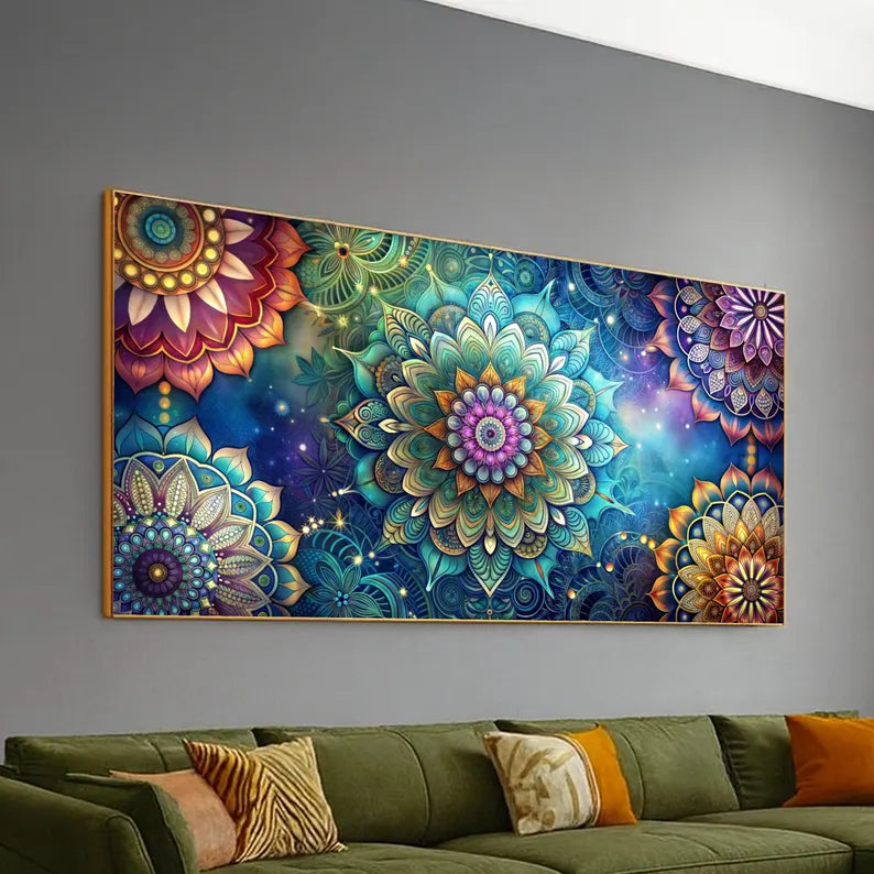 Vibrant Mandala Flowers
