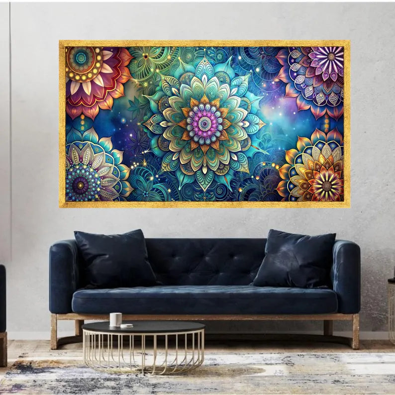 Vibrant Mandala Flowers